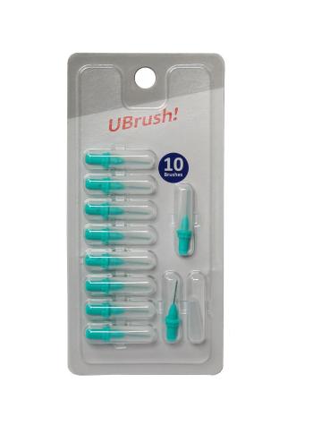 UBrush! Mezizubní kartáček 0,9 mm zelený 10 ks