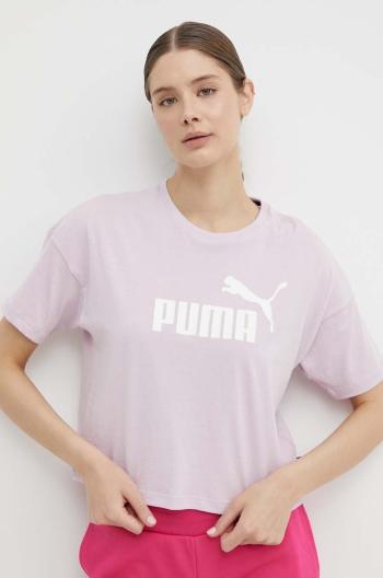 Tričko Puma fialová barva, 586866