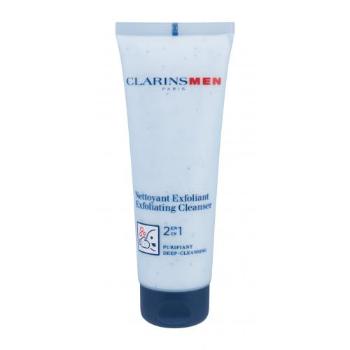 Clarins Men Exfoliating Cleanser 2in1 125 ml peeling pro muže poškozená krabička na všechny typy pleti; výživa a regenerace pleti