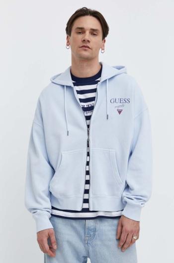 Mikina Guess Originals s kapucí, s potiskem