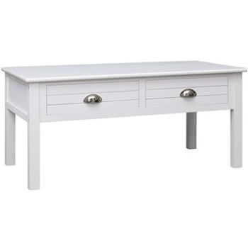Konferenční stolek bílý 100x50x45 cm dřevo (284135)