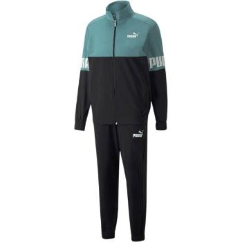 Puma POWER COLORBLOCK POLY SUIT Pánská tepláková souprava, černá, velikost L