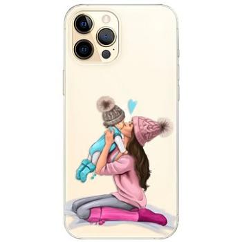 iSaprio Kissing Mom - Brunette and Boy pro iPhone 12 Pro Max (kmbruboy-TPU3-i12pM)