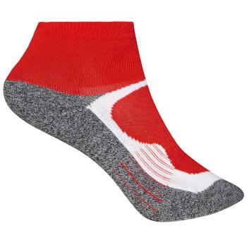James & Nicholson Sportovní ponožky kotníkové JN210 - Červená | 42-44