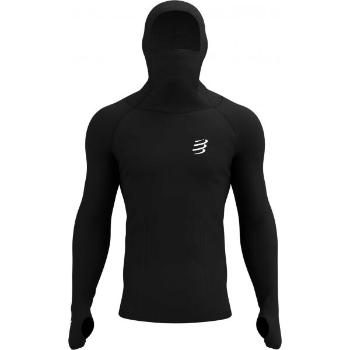 Compressport 3D THERMO ULTRALIGHT RACING HOODIE Pánská funkční mikina, černá, velikost S