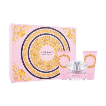 Versace Bright Crystal dárková kazeta toaletní voda 50ml + tělové mléko 50 ml + sprchový gel 50 ml pro ženy