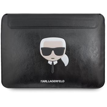 Karl Lagerfeld Head Embossed Computer Sleeve 16" Black (3666339040192)