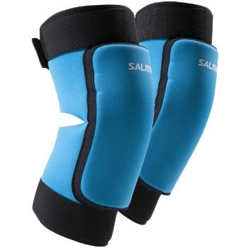 Salming CORE KNEE PADS Brankářské florbalové chrániče, modrá, velikost M