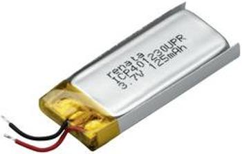 Akumulátor Li-Pol Renata, 3,7 V, 130 mAh,ICP401230UPR