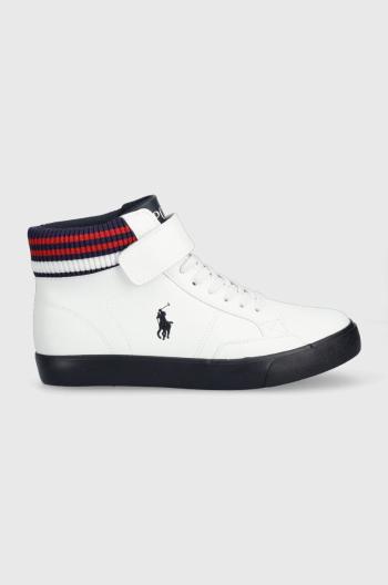 Dětské sneakers boty Polo Ralph Lauren bílá barva