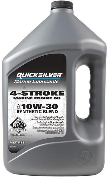 Quicksilver FourStroke Outboard Engine Oil Synthetic Blend 10W30 4 L Lodní motorový olej