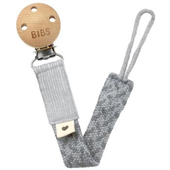 BIBS Paci Braid klip na dudlík Cloud / Iron 1 ks