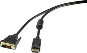 DisplayPort / DVI kabel Renkforce [1x zástrčka DisplayPort - 1x DVI zástrčka 24+1pólová] černá 0.50 m