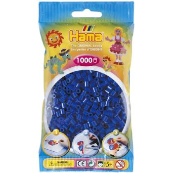 Hama H207-08 Zažehlovací korálky Midi modré 1000 ks