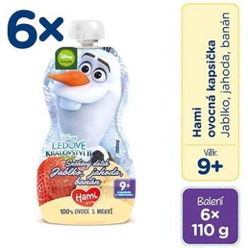Hami Disney Frozen Olaf - Jablko, Jahoda, Banán 6× 110 g (8590340169595)