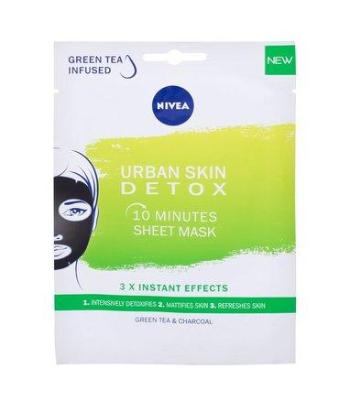 Nivea Urban Skin Detox 10 minutová detoxikační textilní maska pro všechny typy pleti 1 ks