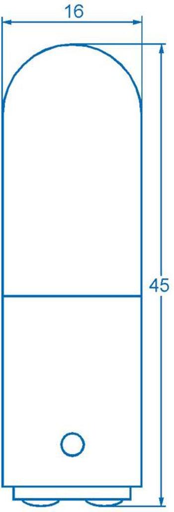 Žárovka Barthelme, 16 x 45 mm, BA15D, 220-260V, čirá