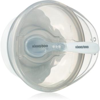 Kikkaboo Suction Bowl with Spoon miska s lžičkou s víčkem 4 m+ Blue 1 ks