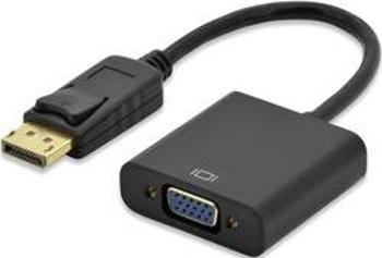 DisplayPort / VGA kabel ednet [1x zástrčka DisplayPort - 1x VGA zásuvka] černá 15.00 cm