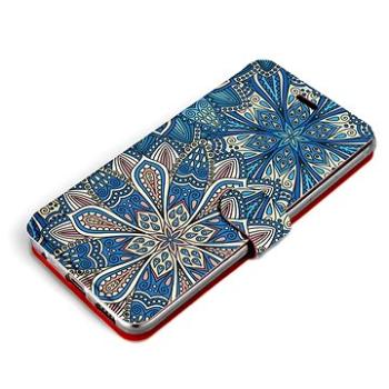 Mobiwear Flip pouzdro pro Samsung Galaxy A22 4G - V108P Modré mandala květy (5903516854349)