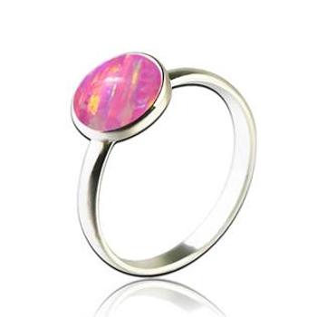 NUBIS® Stříbrný prsten s opálem - velikost 52 - NBP95-OP22-52