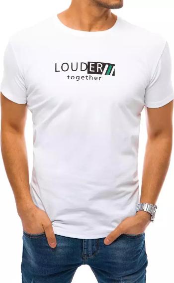 BÍLÉ TRIČKO "LOUDER TOGETHER" S KRÁTKÝM RUKÁVEM RX4731 Velikost: 2XL