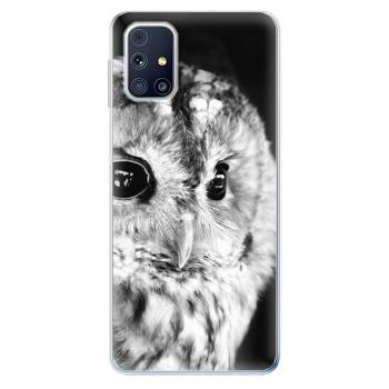 Odolné silikonové pouzdro iSaprio - BW Owl - Samsung Galaxy M31s