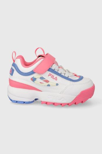 Dětské sneakers boty Fila Disruptor růžová barva