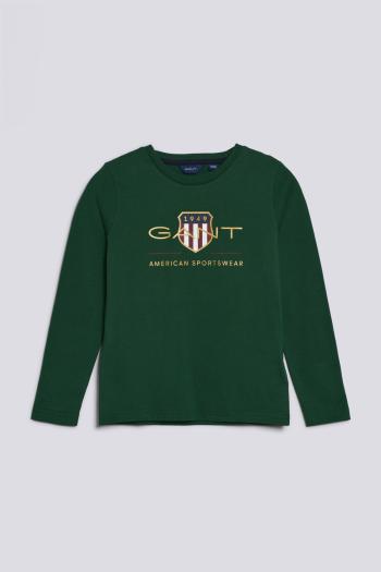 TRIČKO GANT D1. ARCHIVE SHIELD LS T-SHIRT zelená 98/104