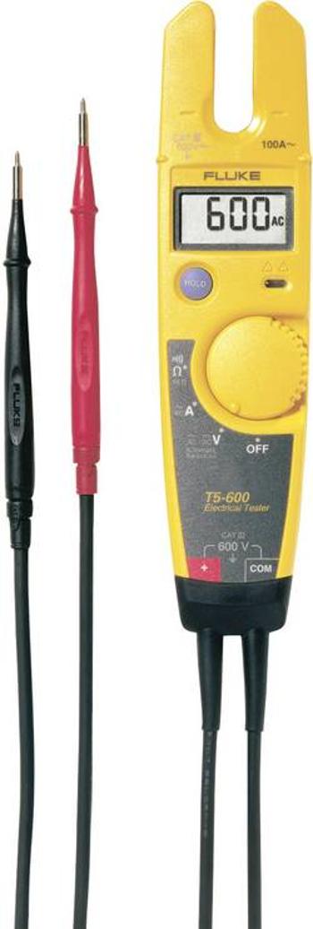 Dvoupólová zkoušečka napětí Fluke T5-600 1 V až 600 V/AC/DC LCD (4000 číslic) CAT III 600V Kalibrováno dle (ISO)