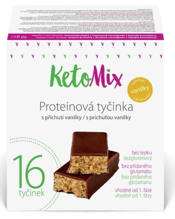 KetoMix Proteinové tyčinky s příchutí vanilky 16 x 40 g