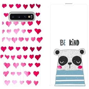 Flipové pouzdro na mobil Samsung Galaxy S10 Plus - MH05S Be kind (5903226813407)