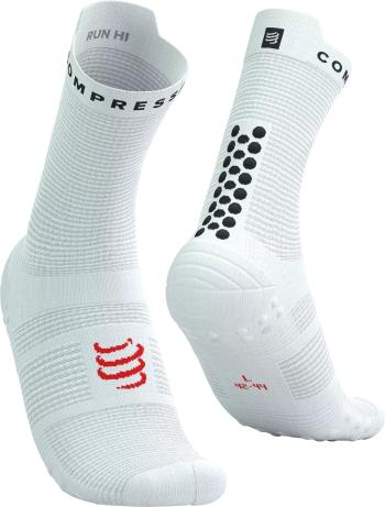 Compressport Pro Racing V4.0 Run High White/Black/Core Red T2 Běžecké ponožky