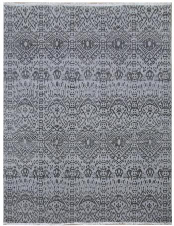 Diamond Carpets koberce Ručně vázaný kusový koberec Diamond DC-EKT L silver/black - 180x275 cm Šedá