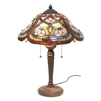 Stolní lampa Tiffany Malai - Ø 40*54 cm E27/2*60W 5LL-7808