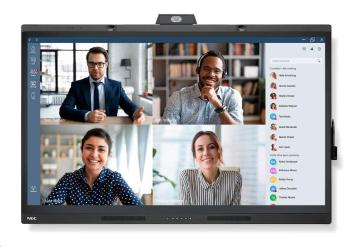 NEC LFD 55" MultiSync WD551, 3840x2160, 400cd, 16/7, 1xHDMI, 2xUSB-C, RS232 speaker, microphone, camera and room sensors