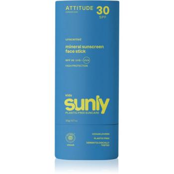 Attitude Sunly Kids Face stick minerální krém na opalování v tyčince pro děti SPF 30 20 g