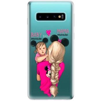 iSaprio Mama Mouse Blond and Girl pro Samsung Galaxy S10 (mmblogirl-TPU-gS10)