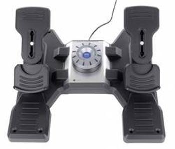 Pedály pro letecký simulátor Logitech Gaming Saitek Pro Flight Rudder Pedals PZ35 USB PC černá