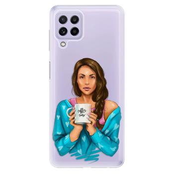 Odolné silikonové pouzdro iSaprio - Coffe Now - Brunette - Samsung Galaxy A22