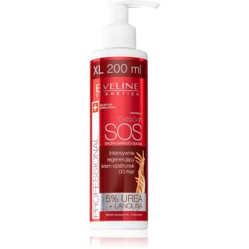 Eveline Cosmetics Extra Soft SOS krém na ruce pro suchou namáhanou pokožku s pumpičkou 200 ml