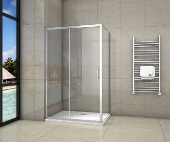 H K Obdélníkový sprchový kout SYMPHONY 120x90 cm s posuvnými dveřmi včetně sprchové vaničky z litého mramoru SE-SYMPHONY12090/ROCKY-12090