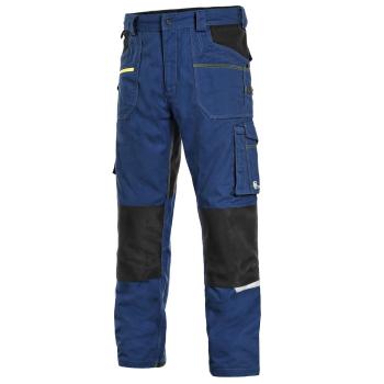 Canis Montérkové kalhoty do pasu CXS STRETCH - Tmavě modrá / černá | 56