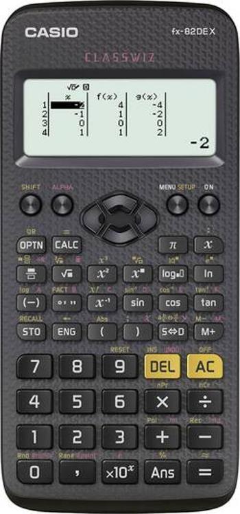 Casio FX-82DEX školní počítač černá Displej (počet míst): 12 na baterii (š x v x h) 77 x 14 x 166 mm