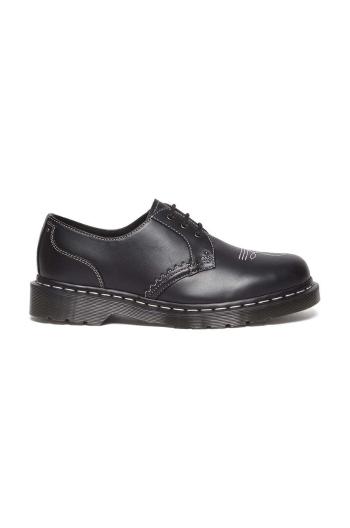 Kožené polobotky Dr. Martens 1461 Gothic Americana černá barva, DM31625001