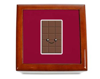 Dřevěná krabička Kawaii chocolate
