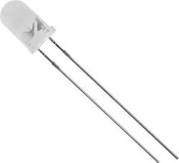 LED s vývody TRU COMPONENTS TC-6309544, typ čočky kulatý, 5 mm, 20 °, 25 °, 20 mA, bílá