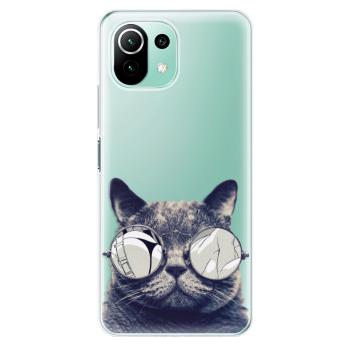 Odolné silikonové pouzdro iSaprio - Crazy Cat 01 - Xiaomi Mi 11 Lite