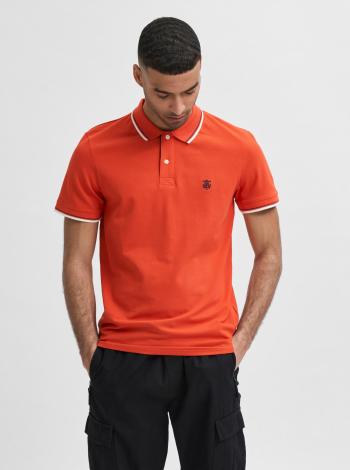 Oranžové polo tričko Selected Homme-New-Season