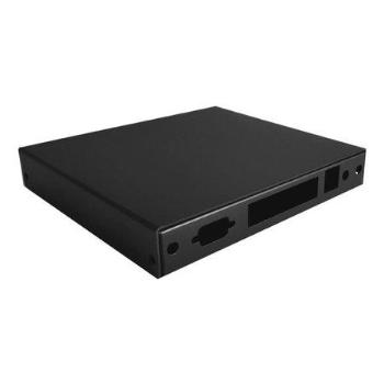 PC Engines montážní krabice CASE1D4BLKU, USB, 4x LAN, černá, case1D4blku